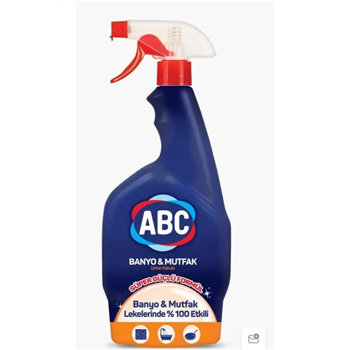 Erdallar Gross Market ABC SPREY MUTFAK / BANYO LİMON KOKULU 750ML
