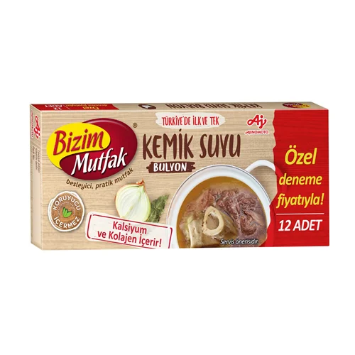Erdallar Gross Market BİZİM KEMİK SUYU BULYON 12 Lİ 120 GR