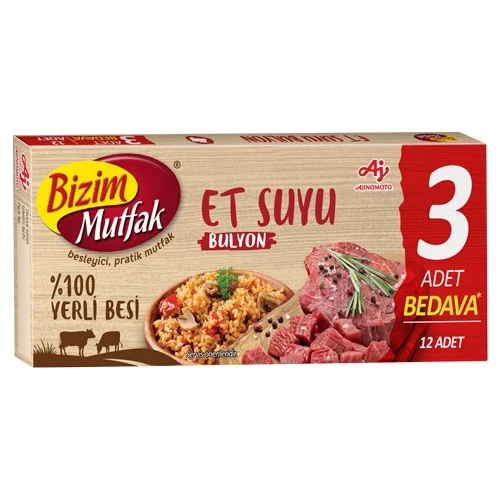 Erdallar Gross Market BİZİM MUTFAK ET BULYON 24 ADET 240 GR