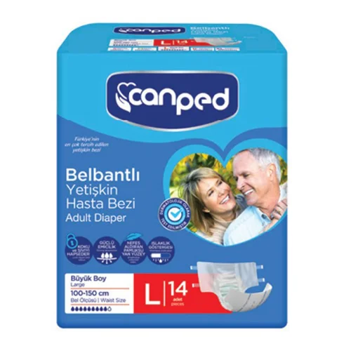Erdallar Gross Market CANPED BELBANTLI BÜYÜK EKO HASTA BEZİ 14 LÜ