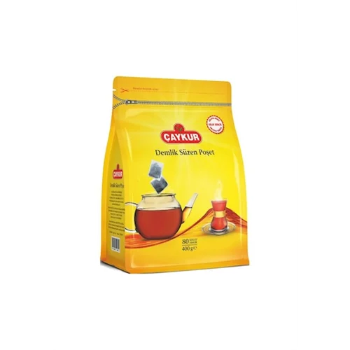 Erdallar Gross Market ÇAYKUR ALTIN SÜZEN DEMLİK POŞET ÇAYI 80 Lİ 400 GR