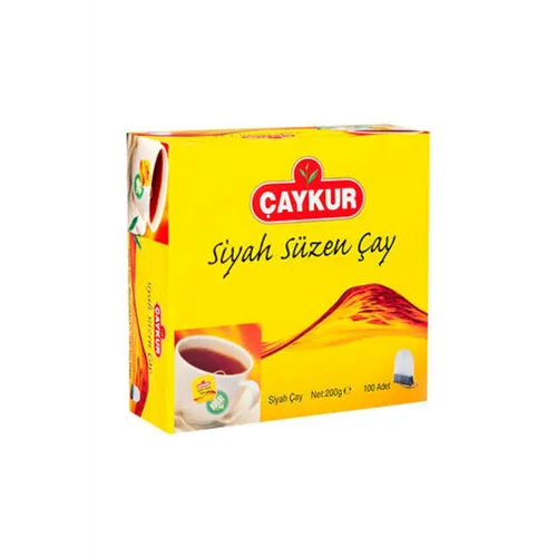 Erdallar Gross Market ÇAYKUR SİYAH SÜZEN POŞET ÇAY 100 ADET 200 GR