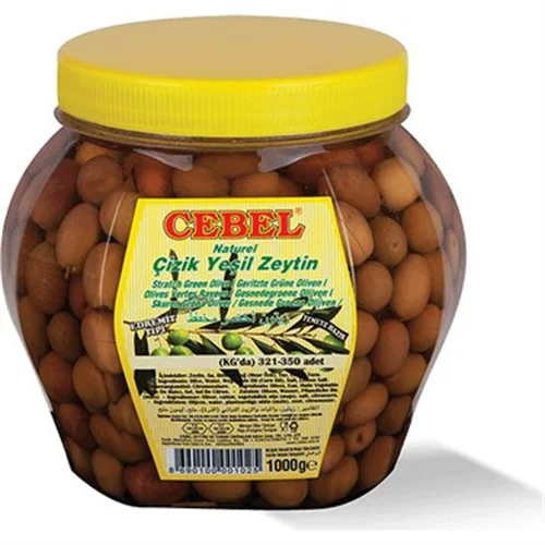 Erdallar Gross Market CEBEL ÇİZİK YEŞİL ZEYTİN PET 1000 GR