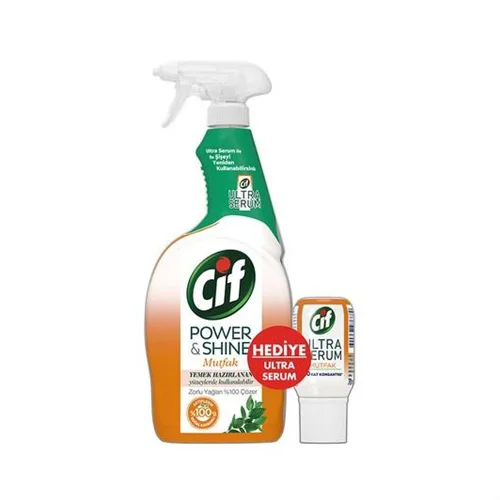 Erdallar Gross Market CİF POWER MUTFAK 750 ML + SERUM MUTFAK HEDİYELİ