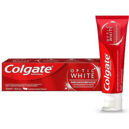 Erdallar Gross Market COLGATE OPTIC WHITE PARILDAYAN BEYAZ DİŞ MACU.75 M