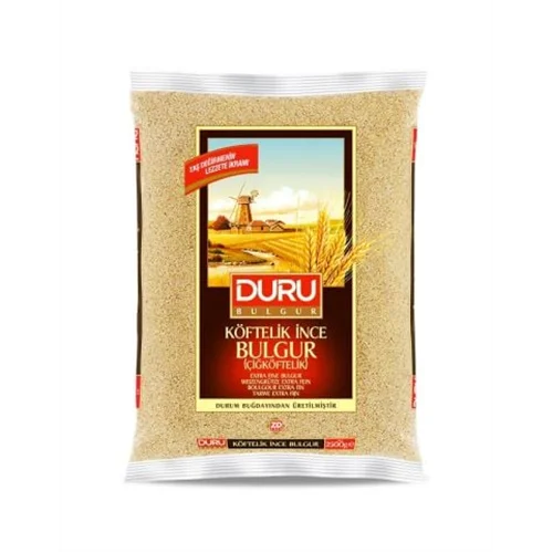 Erdallar Gross Market DURU BULGUR ÇİĞ KÖFTELİK İNCE 2500 GR