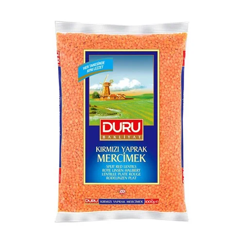 Erdallar Gross Market DURU KIRMIZI MERCİMEK YAPRAK 1000 GR