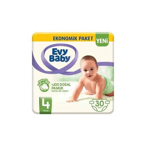 Erdallar Gross Market EVY BABY EKONOMİK PAKET MAXİ NO 4 30 LU