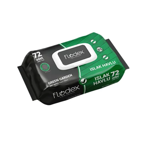 Erdallar Gross Market FLODEX ISLAK HAVLU GREEN GARDEN 72 Lİ
