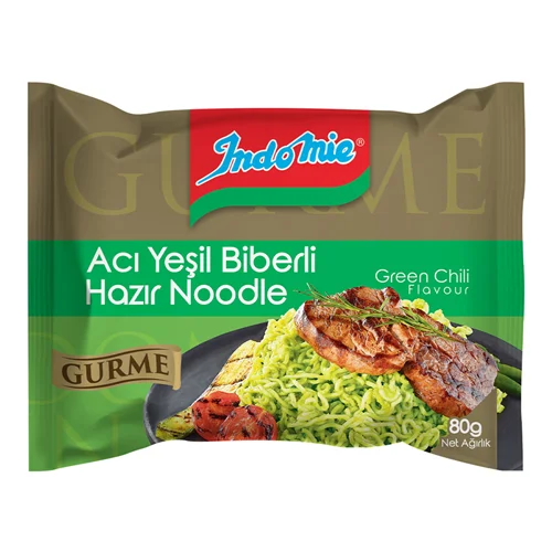 Erdallar Gross Market INDOMİE GURME ACI YEŞİL BİBERLİ 80 GR