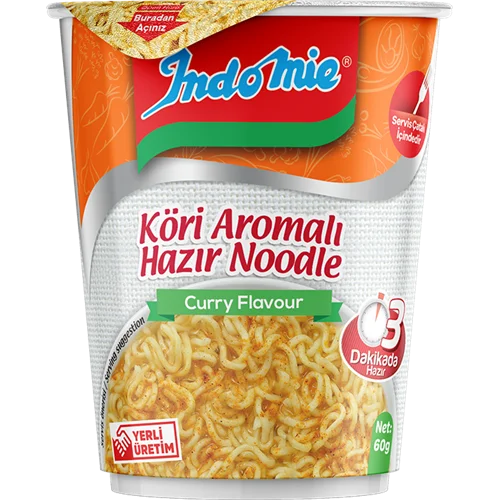 Erdallar Gross Market INDOMİE KÖRİ SOSLU TAVUK ÇEŞNİLİ BARDAK 60 GR