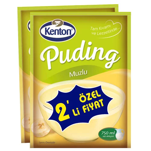 Erdallar Gross Market KENTON PUDİNG MUZLU 125 X 2 250 GR 2 Lİ