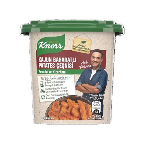 Erdallar Gross Market KNORR KAJUN BAHARATLI PATATES CESNISI 120 GR
