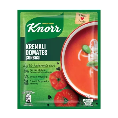 Erdallar Gross Market KNORR KREMALI DOMATES ÇORBASI KLASİK 69 GR