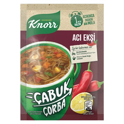 Erdallar Gross Market KNORR KREMALI SEBZE ÇORBASI KLASİK 65 GR