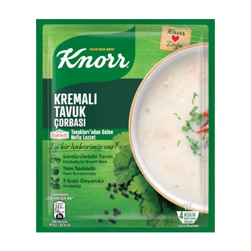 Erdallar Gross Market KNORR KREMALI TAVUK ÇORBA KLASİK  65 GR