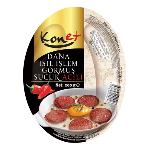 Erdallar Gross Market KONET DANA IŞIL İŞLEM GÖRMÜŞ SUCUK ACILI 200GR