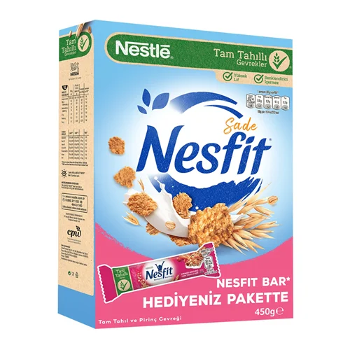 Erdallar Gross Market NESTLE NESFİT SADE 450 GR NESFİT BAR HEDİYELİ