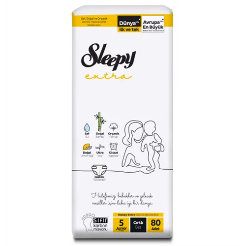 Erdallar Gross Market SLEEPY NATU.4 LÜ CIRTLI JUMBO NO 5 JUNİOR 80 Lİ