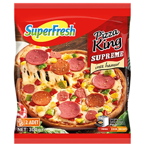 Erdallar Gross Market SÜPER FRESH PİZZA KİNG SLİMMO SÜPER 2 ADET 300 GR