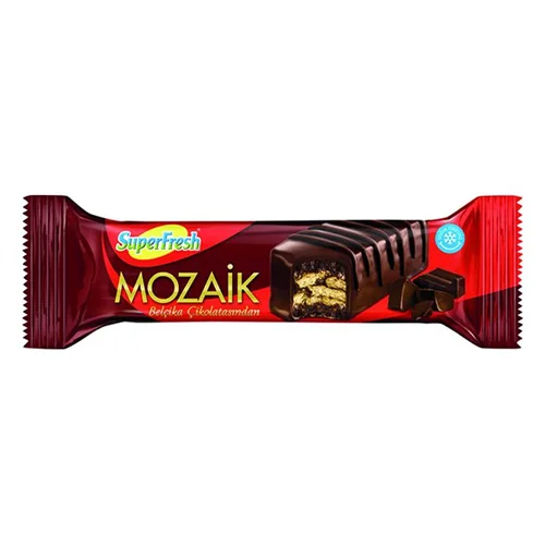 Erdallar Gross Market SÜPERFREŞH MOZAİK BELÇİKA ÇİKOLATASINDAN 55 GR
