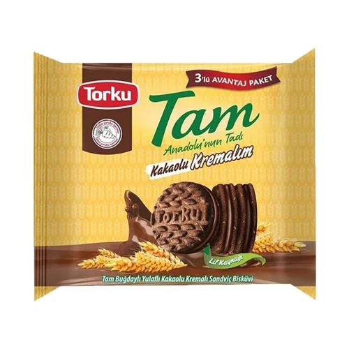 Erdallar Gross Market TORKU TAM KAKAO KREMALI BİSKÜVİ 3 X 249 GR