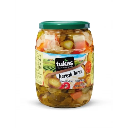 Erdallar Gross Market TUKAŞ KARIŞIK TURŞU CAM 680 GR