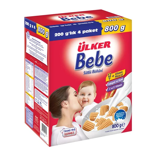 Erdallar Gross Market ÜLKER BEBE BİSKÜVİ KUTU 800 GR