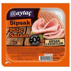 Erdallar Gross Market AYTAÇ MACAR SALAM ŞİPŞAK 5 DİLİM 40 GR