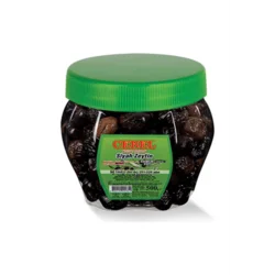Erdallar Gross Market CEBEL SİYAH ZEYTİN İRİ TANE PET 291-320 500 GR