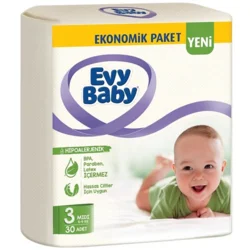 Erdallar Gross Market EVY BABY ÇOCUK BEZİ EKONO. PAKET MİDİ NO 3 30 LU