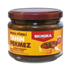 Erdallar Gross Market KOSKA FINDIK PÜRELİ TAHİN PEKMEZ CAM 320 GR