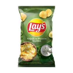 Erdallar Gross Market LAY'S CİPS YOĞURT VE MEVSİM YEŞİLLİKLİ SÜPER104 GR