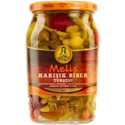 Erdallar Gross Market MELİS KARIŞIK BİBER TURŞUSU CAM 160 GR