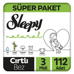 Erdallar Gross Market SLEEPY NATU.4 LÜ CIRTLI JUMBO MİDİ NO 3 112 Lİ