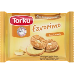 Erdallar Gross Market TORKU FAVORİMO MUZLU KREMALI 4 LÜ 244 GR