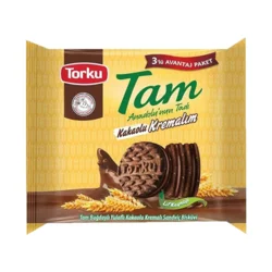 Erdallar Gross Market TORKU TAM KAKAO KREMALI BİSKÜVİ 3 X 249 GR
